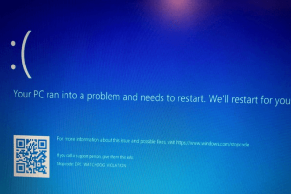 ブルースクリーン ran into a problem